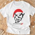 ダッジデーモンサンタハット赤 Tシャツ 高齢者への贈り物