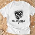 ダッジ・ヘルキャット・ヘル・オン・ホイールズ Tシャツ 高齢者への贈り物