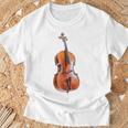 チェロ 楽器 モチーフ アート チェロ Tシャツ 高齢者への贈り物