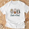 チックオアトリートハロウィンかわいいゴーストヴァンパイア Tシャツ 高齢者への贈り物