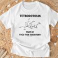 テトロドトキシン フグフィッシュテリトリー化学構造の一部 Tシャツ 高齢者への贈り物