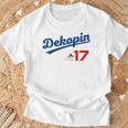 デコピン 大谷 Dekopin 愛犬 Decoy 二刀流 Decopin 野球 ユニホーム風 犬 かわいい 長袖tシャツ Tシャツ 高齢者への贈り物