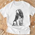 ドッグキャバリアキングチャールズ・スパニエル Tシャツ 高齢者への贈り物