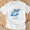 ドルフィン バケーション ヴィンテージ バハマ ビーチ デスティネーション Tシャツ 高齢者への贈り物