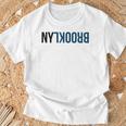 ニューヨークのファンのためのニューヨークブルックリンクリエイティブフリップデザイン Tシャツ 高齢者への贈り物