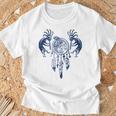 ネイティブアメリカン ココペリ クジラ ドリームキャッチャー 9 ファンファン ファン Tシャツ 高齢者への贈り物
