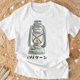 ハリケーンランタンtシャツ白 Tシャツ 高齢者への贈り物