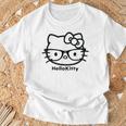 ハローキティ Usデザイン カオ メガネ Tシャツ 高齢者への贈り物