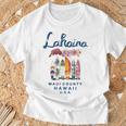 ハワイ ラハイナ マウイ ヴィンテージ サーフィン ハワイアン Tシャツ 高齢者への贈り物