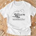 ハンザ ブランデンブルク W29 ドイツ水上飛行機 空飛ぶ雲 Tシャツ 高齢者への贈り物