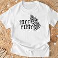 バック プリントを見る Idle Fury Don't Crykeleton Praying 泣かないで 祈る骸骨 Tシャツ 高齢者への贈り物