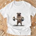 パグ の 筋トレ ついてこれないなら家に帰れ いぬ 犬 Tシャツ 高齢者への贈り物