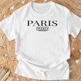パリ フランス フランス クラシック メンズ レディース ギフト Tシャツ 高齢者への贈り物