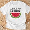 パレスチナの正義 スイカ 国旗 パレスチナ人 Tシャツ 高齢者への贈り物