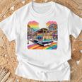 ビンテージ サンフランシスコ ケーブルカーf カストロ カリフォルニア Lgbtq 長袖tシャツ Tシャツ 高齢者への贈り物