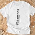 ピアノ ピアニスト 面白いキーボード ネクタイ Tシャツ 高齢者への贈り物