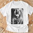 ピンナップガールtシャツ セクシーな天使の悪魔の女の子 B&W バックプリント Tシャツ 高齢者への贈り物