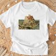 ピーテル・ブリューゲルによるバベルの塔 1563 長袖tシャツ Tシャツ 高齢者への贈り物