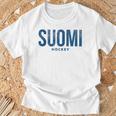 フィンランド スオミ ホッケー アンティーク調 ヴィンテージ レトロ Tシャツ 高齢者への贈り物