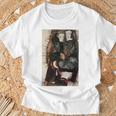 フリンジ付きの毛布の上の二人の女の子 エゴン・シーレ作 1911 長袖tシャツ Tシャツ 高齢者への贈り物