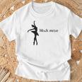 ブラックスワンレイクバレエバレリーナポワントダンスダンサーグラフィック Tシャツ 高齢者への贈り物