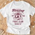 ボクシングクラシックヘビー級ファイトクラブ名門アカデミーボクシング Tシャツ 高齢者への贈り物
