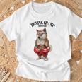 ボクシングチャンピオン 柴犬ファイター Tシャツ 高齢者への贈り物