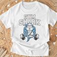 ボディビルダー サメの恋人 ジム フィットネス ワークアウト ボディービル Tシャツ 高齢者への贈り物