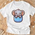 ポケットに入ったかわいい象 Tシャツ 高齢者への贈り物