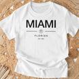 マイアミ フロリダ マイアミ旅行 ヴィンテージ マイアミ フロリダ ギフト Tシャツ 高齢者への贈り物