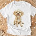 マルチプー犬モチーフペットイラストマルチプー Tシャツ 高齢者への贈り物
