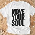 ムーブユアソウル モチベーション インスピレーション Tシャツ 高齢者への贈り物