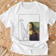モナリザ 芸術愛好家 芸術好き 古典美術史 Tシャツ 高齢者への贈り物