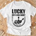 ラッキーボウリングシャツはボウラーのための面白い引用を洗わないでください Tシャツ 高齢者への贈り物