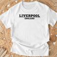 リバプール イングランド ヴィンテージ リバプール Tシャツ 高齢者への贈り物