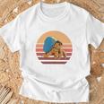 レトロ I Travel Toee ヤドカリ ヴィンテージ ヤドカリ 好き 長袖tシャツ Tシャツ 高齢者への贈り物