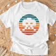 レトロ ヴィンテージ 80年代アーケード ゲーム インベーダー シンセウェイブ サンセット Tシャツ 高齢者への贈り物