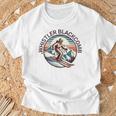 レトロ ヴィンテージ ウィスラー ブラッコム カナダ スキー リゾート 冬 Tシャツ 高齢者への贈り物