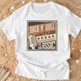 ロックンロールミュージック 1950年代ロカビリー Us 長袖tシャツ Tシャツ 高齢者への贈り物