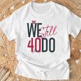 ロマンティックな結婚40周年 Wetill Do 40年 Tシャツ 高齢者への贈り物