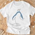 ワンライン キングペンギン エンペラーペンギン シーバード ぺんぎん Tシャツ 高齢者への贈り物
