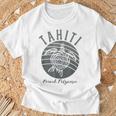 ヴィンテージ タヒチ亀 フレンチポリネシア島ホッピング Tシャツ 高齢者への贈り物