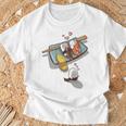 一緒に寝る 寿司 と 寝ぼける 寿司 たまご サーモン 穴子 Tシャツ 高齢者への贈り物