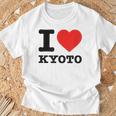 京都が大好き- I Love Kyoto Tシャツ 高齢者への贈り物