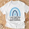 前立腺がん啓発 ライトブルー アーチ Tシャツ 高齢者への贈り物