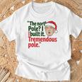 北極I Build It Tremendous Pole 面白い トランプ クリスマス Tシャツ 高齢者への贈り物
