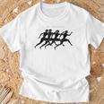 古代ギリシャの翼のあるランナー 2 考古学歴史家 Tシャツ 高齢者への贈り物