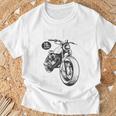 古希祝い バイク好き 車好き 父 男性 女性 クラシックバイク 70歳 I'm Not Old I'm Classic Tシャツ 高齢者への贈り物