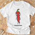 唐辛子 顔 イラスト かわいい おもしろ 面白い 簡単 シンプル ゆるい 野菜 Tシャツ 高齢者への贈り物
