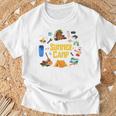夏のキャンプ旅行 キャンパー キッズ 女の子 男の子 お揃い 長袖tシャツ Tシャツ 高齢者への贈り物